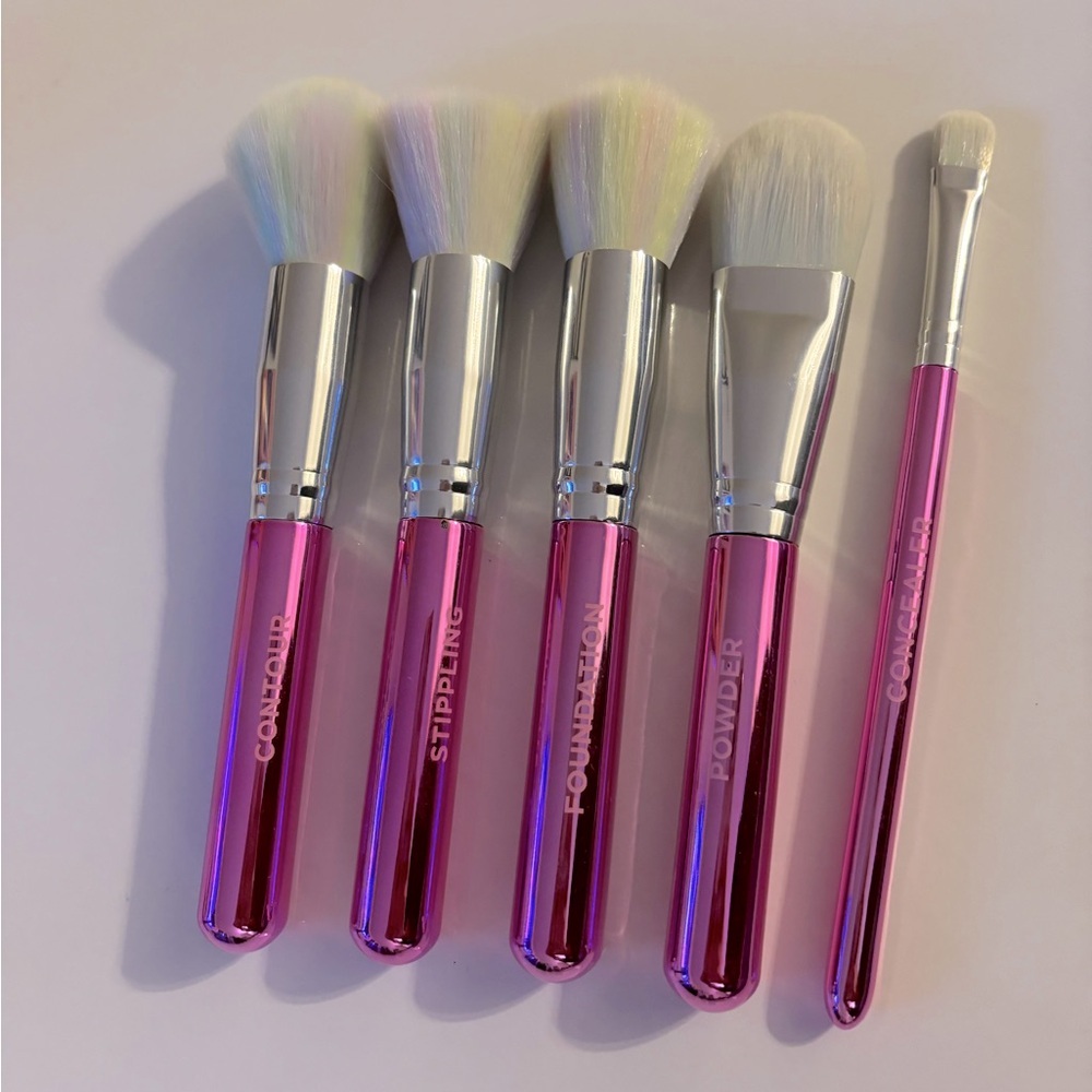Pink Makeup Brush Set